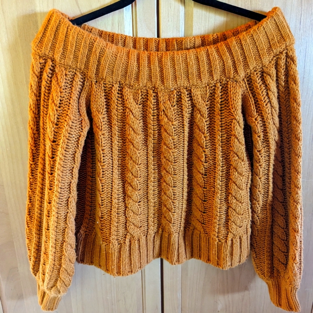 Women's off the shoulder Sweater